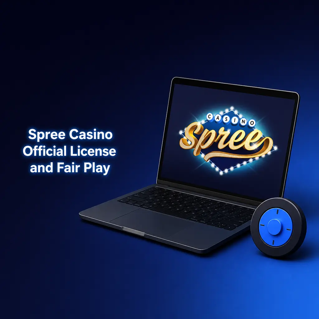 Spree Casino sweepstakes model showing Gold Coins and Sweeps Coins with independently tested fair play RTP