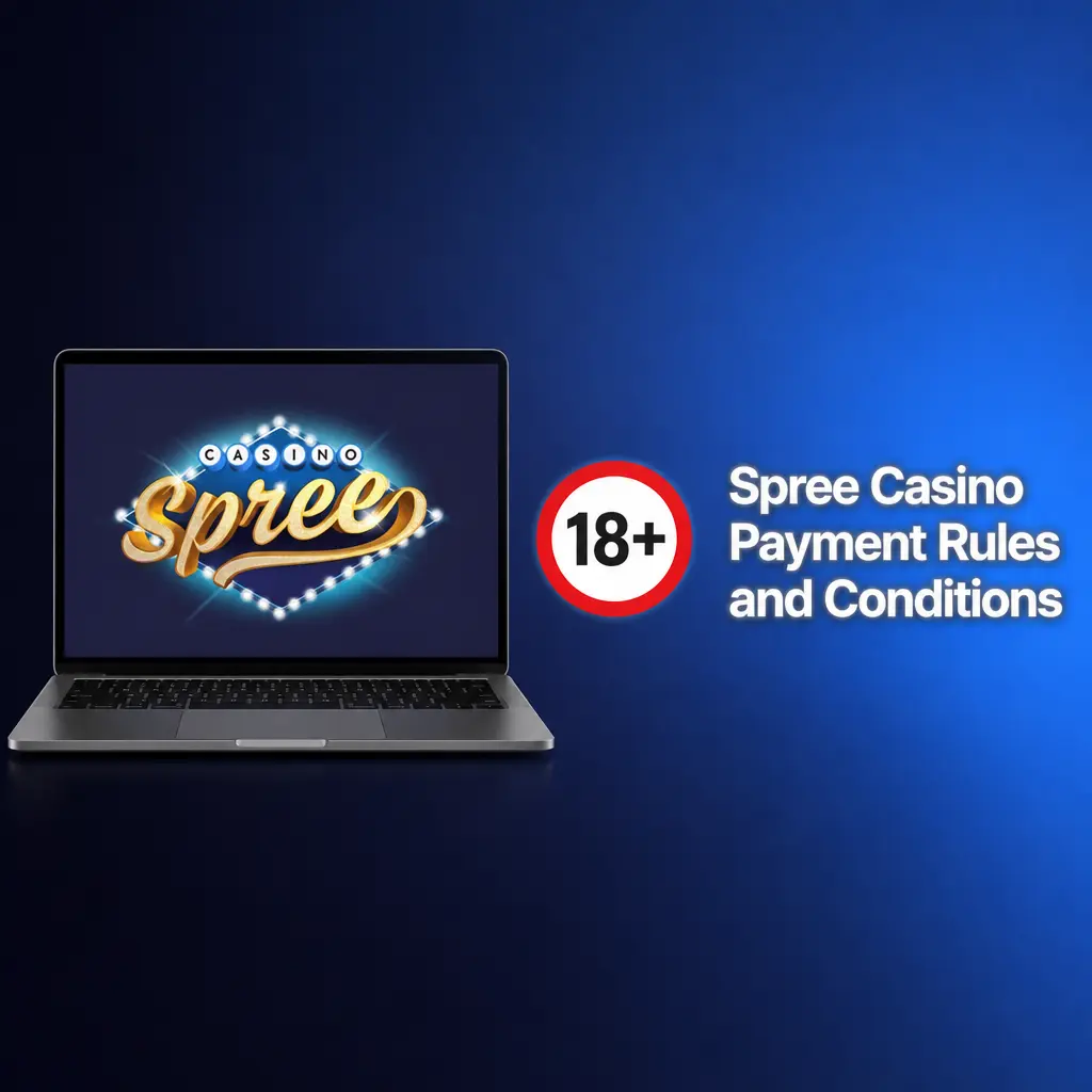 Spree Casino payment rules: one account per player, ID verification, matching payment info, state eligibility, 50 SC minimum redemption.