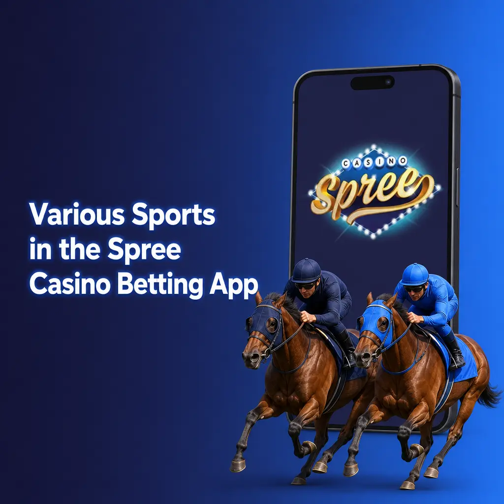 Sports betting options in the Spree Casino app, including NFL, NBA, MLB, soccer, tennis, and esports